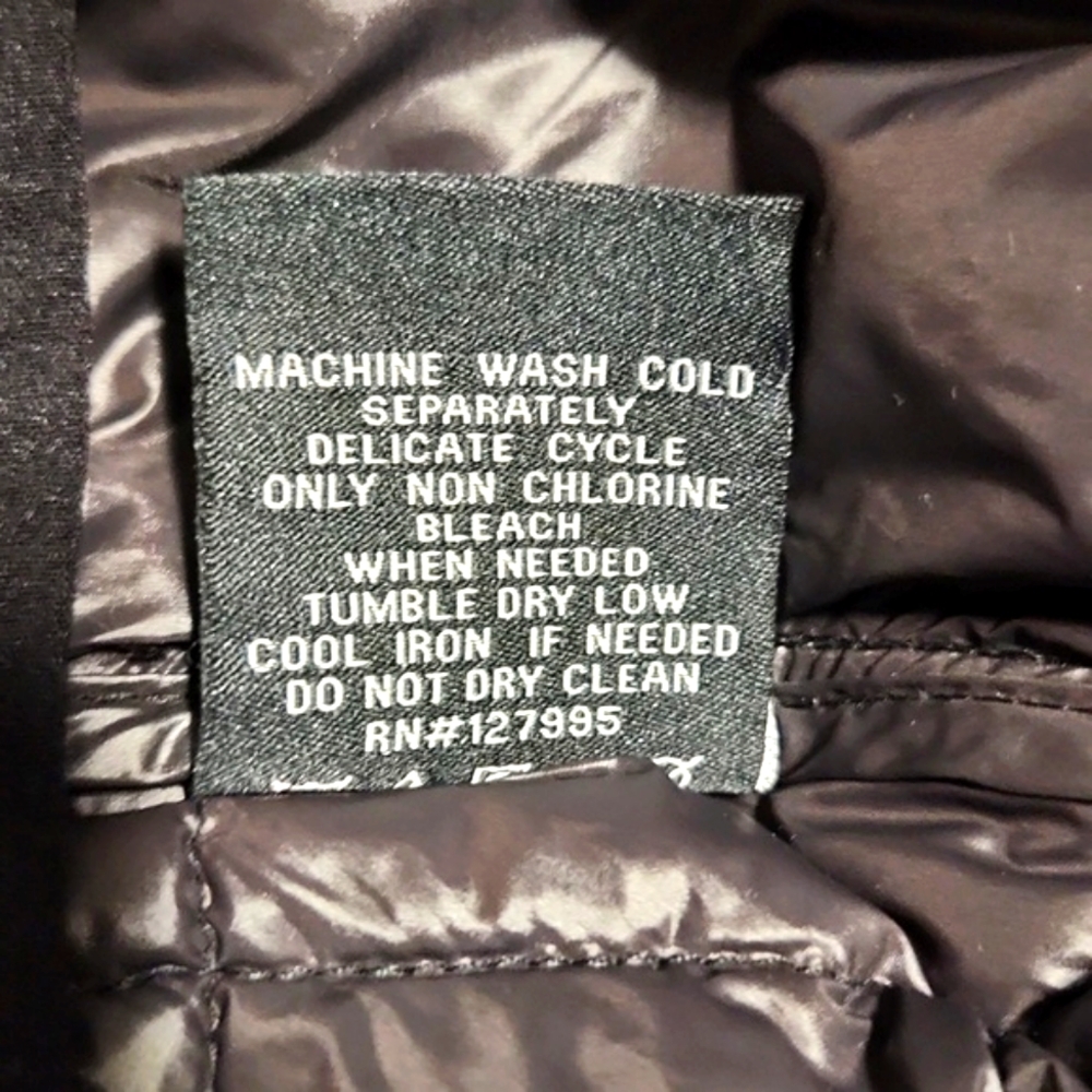 Hawke & Co Down Packable Puffer Zip Up Vest Black & Gray Men's Size Large - Picture 8 of 11